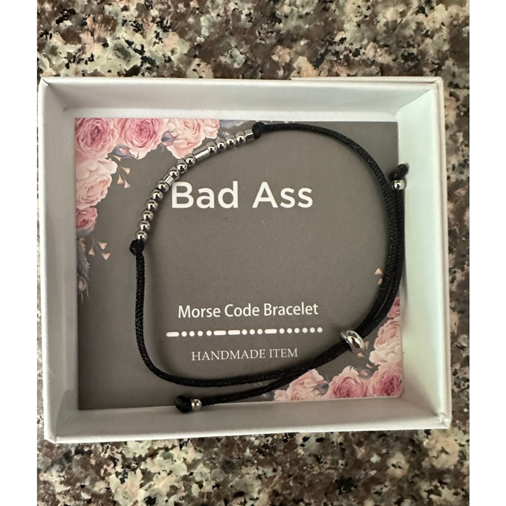 Unisex Unbranded Bracelet Adjustable Black Silver